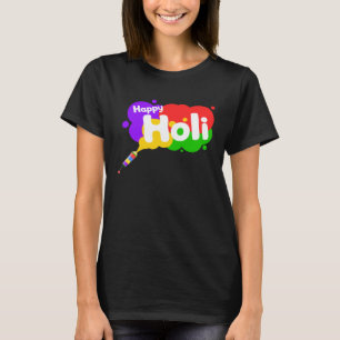 Frohes Holi für Frauen Männer Kinder Farbige Indie T-Shirt
