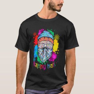 Frohes Holi Hindu-Fest Farben Phagwah Sonnenbrille T-Shirt