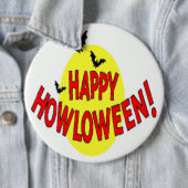 "FROHES HOWLOWEEN" FLEDERMÄUSE BUTTON (Beispiel)