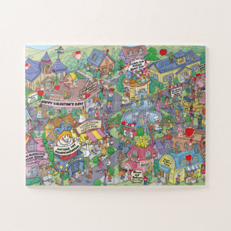 Frohes Hullabaloo Hollows Valentinstag Puzzle