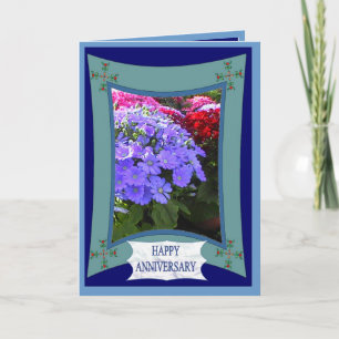 Frohes Jubiläum, Brillantes Lila Karte