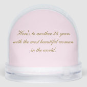 Frohes Jubiläum Schwäne Schneekugeln (Rückseite)