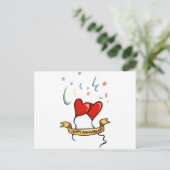Frohes Jubiläumsbanner Postkarte (Stehend Vorderseite)