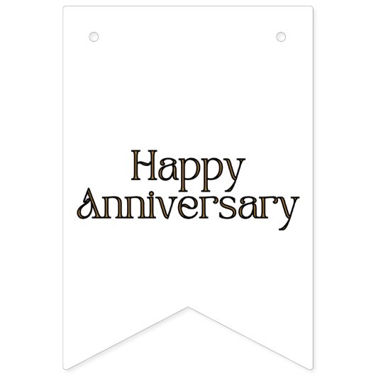 Frohes Jubiläumsbanner Wimpelkette (Zweite Fahne)