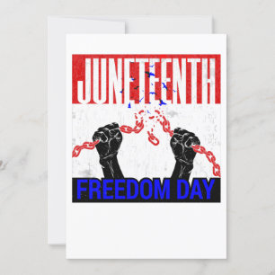 frohes Juneteenth-Freiheitsfest afroamerikanischer Einladung
