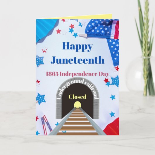 Frohes Juneteenth Karte (Vorderseite)