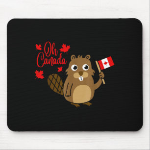 Frohes Kanada-Tag-Shirt Lustiger kanadischer Waldm Mousepad