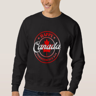 Frohes Kanada Unabhängigkeitstag Ahornblatt-Flagge Sweatshirt