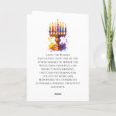 Frohes Kwanzaa - 26. Dezember bis 1. Januar Karte (Rückseite)