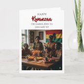 Frohes Kwanzaa - 26. Dezember bis 1. Januar Karte (Vorderseite)