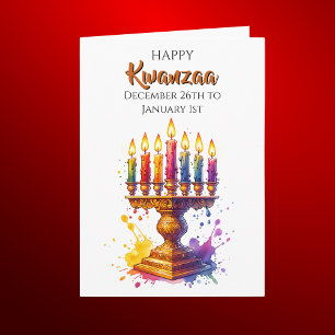 Frohes Kwanzaa - 26. Dezember bis 1. Januar Karte