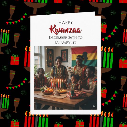 Frohes Kwanzaa - 26. Dezember bis 1. Januar Karte