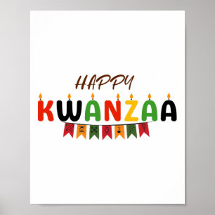 Frohes Kwanzaa - 7 Prinzipien von Kwanzaa Tees Poster