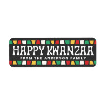 Frohes Kwanzaa Afrikanische Mosaikränder benutzerd