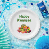 Frohes Kwanzaa Erste Früchte Pappteller (Party)
