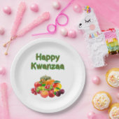 Frohes Kwanzaa Erste Früchte Pappteller (Party)