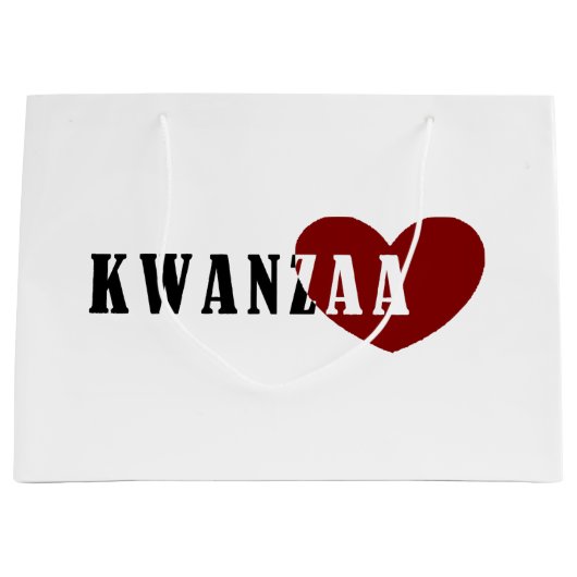 Frohes Kwanzaa Große Geschenktüte (Vorderseite)