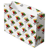 Frohes Kwanzaa Große Geschenktüte (Rückseite Schrägansicht)