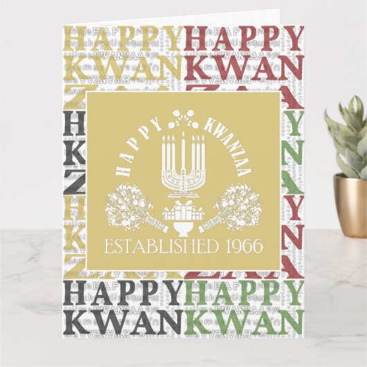 Frohes Kwanzaa Karte (Kleine Pflanze)
