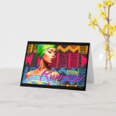 Frohes Kwanzaa Karte (Gelbe Blume)