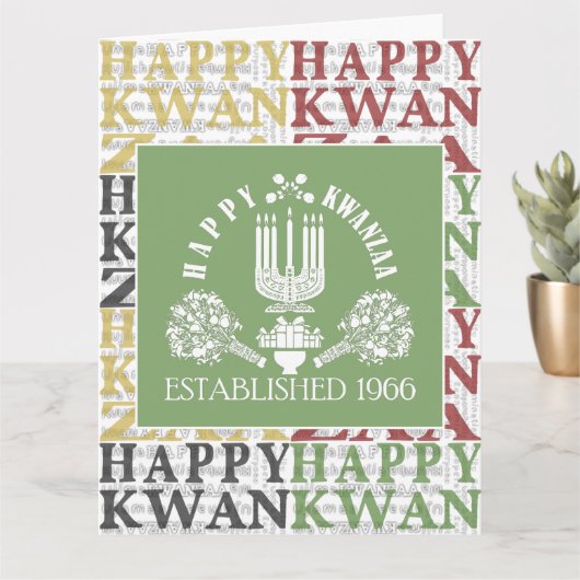 Frohes Kwanzaa Karte (Kleine Pflanze)