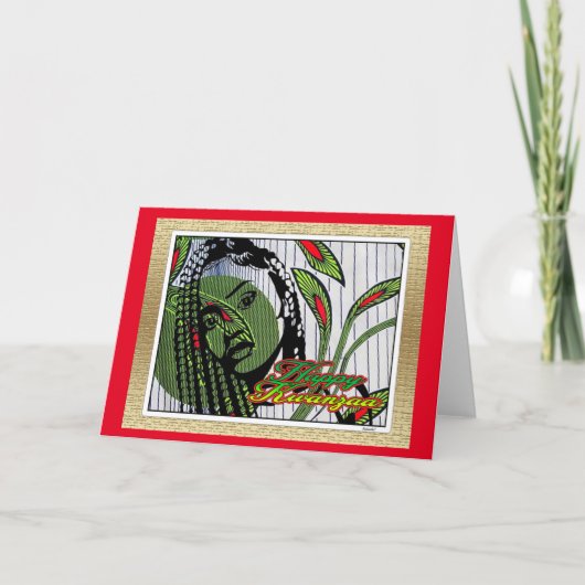 Frohes Kwanzaa Karte (Vorderseite)