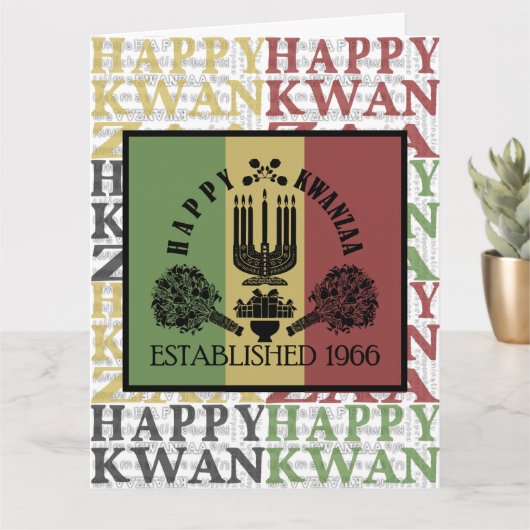 Frohes Kwanzaa Karte (Kleine Pflanze)