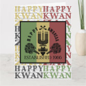 Frohes Kwanzaa Karte (Vorderseite)