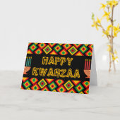 Frohes Kwanzaa Karte (Gelbe Blume)