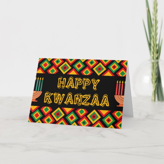 Frohes Kwanzaa Karte (Vorderseite)