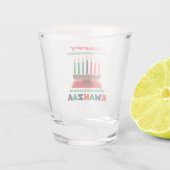 Frohes Kwanzaa Kinara Schnapsglas (Rückseite)