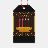 Frohes Kwanzaa PopArt Geschenkanhänger (Vorderseite)