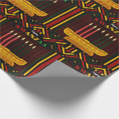 Frohes Kwanzaa PopArt Geschenkpapier (Ecke)