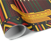 Frohes Kwanzaa PopArt Geschenkpapier (Rolleneckpunkt)