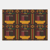 Frohes Kwanzaa PopArt Geschenkpapier Set (Vorderseite)