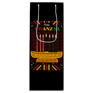 Frohes Kwanzaa PopArt Geschenktüte Für Weinflaschen