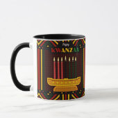 Frohes Kwanzaa PopArt Tasse (Links)