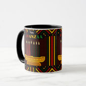Frohes Kwanzaa PopArt Tasse (Vorderseite Links)