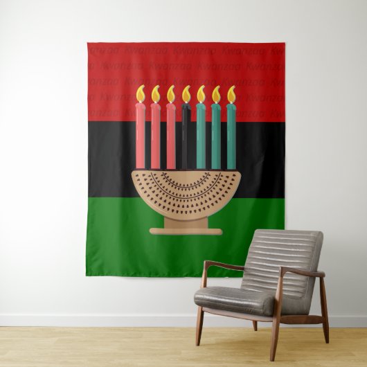 FROHES KWANZAA WANDTEPPICH (Beispiel)