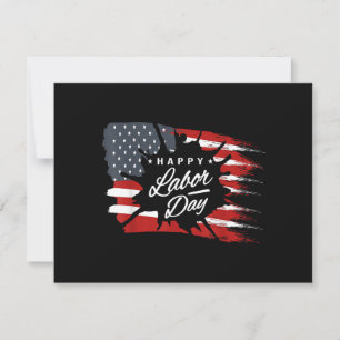 Frohes Labor Day-Geschenk Amerikanische Flagge Feiertagskarte