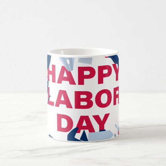 Frohes Labor Day-Wochenende Kaffeetasse (Mittel)