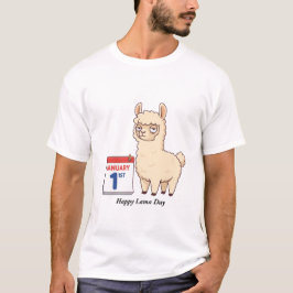 Frohes Lahmes Jahr Sarkastisches Cartoon-Schaf T-Shirt