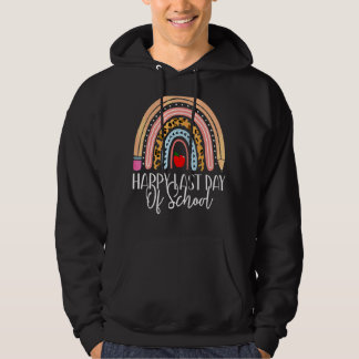 Frohes letztes Schullehrertag Schüler Rainbow G Hoodie
