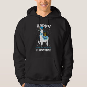 Frohes Llamakkah Süßes Jüdisches Lama Sonnenbrille Hoodie