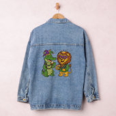 Frohes Mardi Gras Alligator & Löwe Jeansjacke (Hangar)