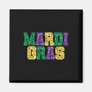 Frohes Mardi Gras Karneval Fett Dienstag Fleur De  Magnet
