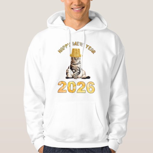 Frohes Mew Jahr 2026 Hoodie (Vorderseite)