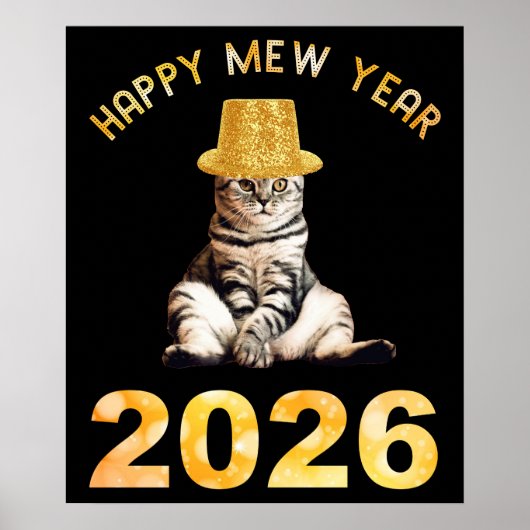 Frohes Mew Jahr 2026 Poster (Vorne)