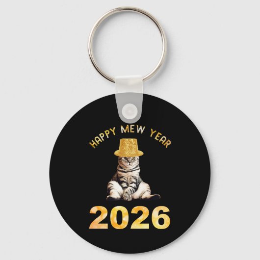 Frohes Mew Jahr 2026 Schlüsselanhänger (Vorderseite)