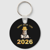 Frohes Mew Jahr 2026 Schlüsselanhänger (Rückseite)